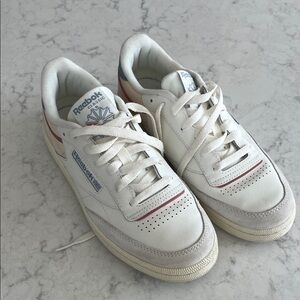 Reebok White and Red Sneakers